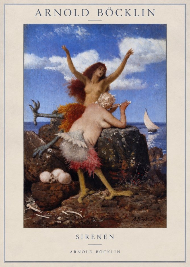 Arnold Böcklin Sirenen No3 - Póster