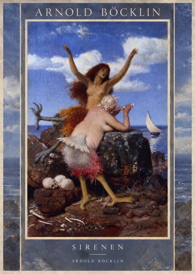 Arnold Böcklin Sirenen No5 - Póster
