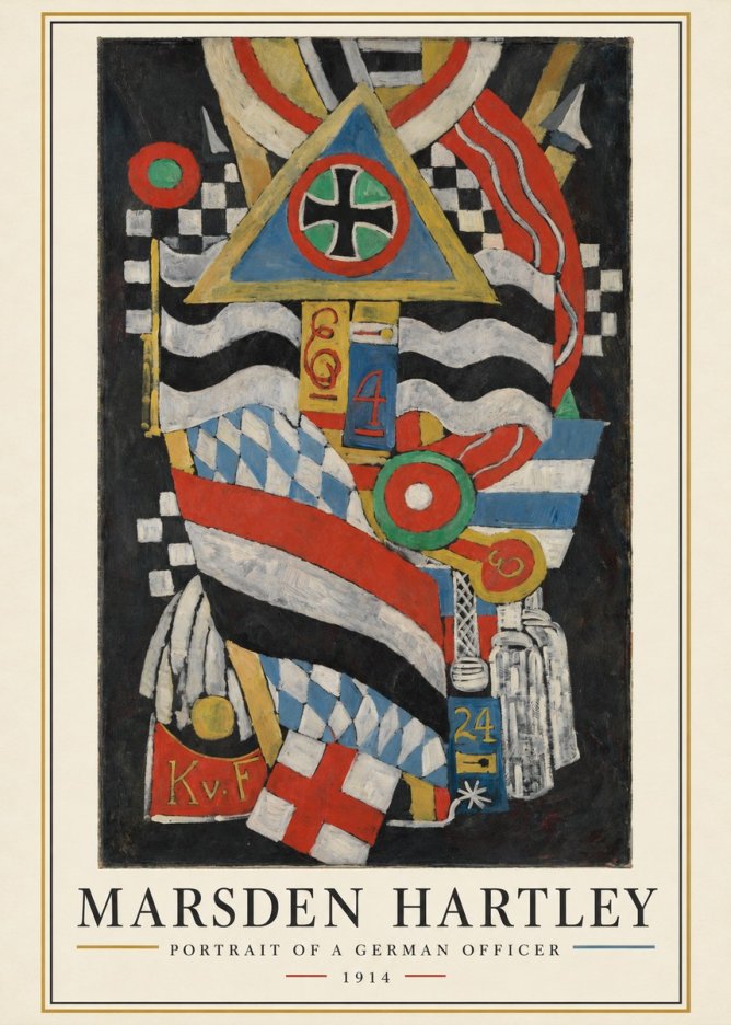 Marsden Hartley Portrait of a German Officer I No3 - Póster