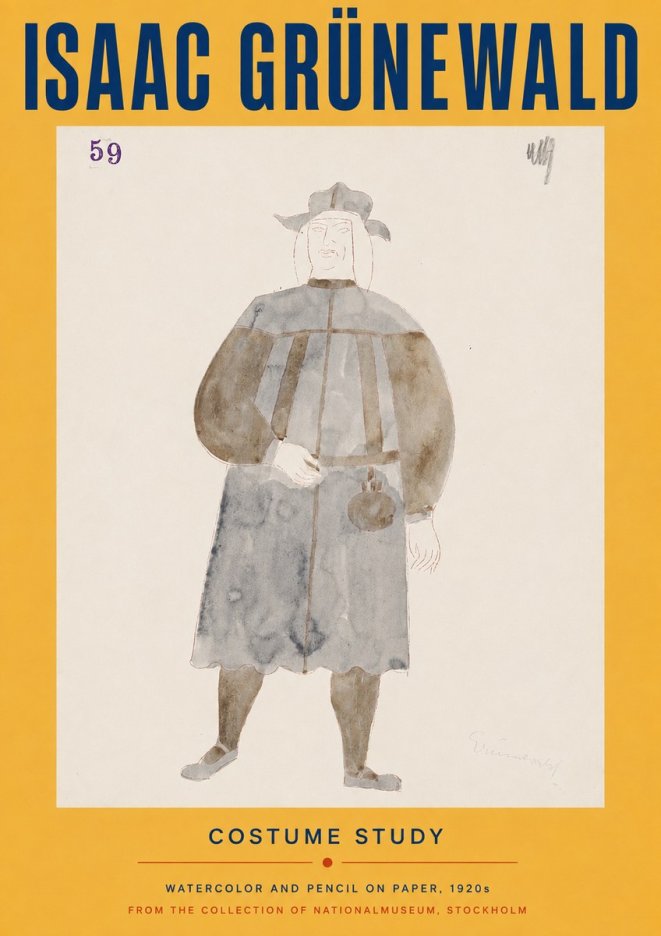 Isaac Grünewald Costume Study I No4 - Póster