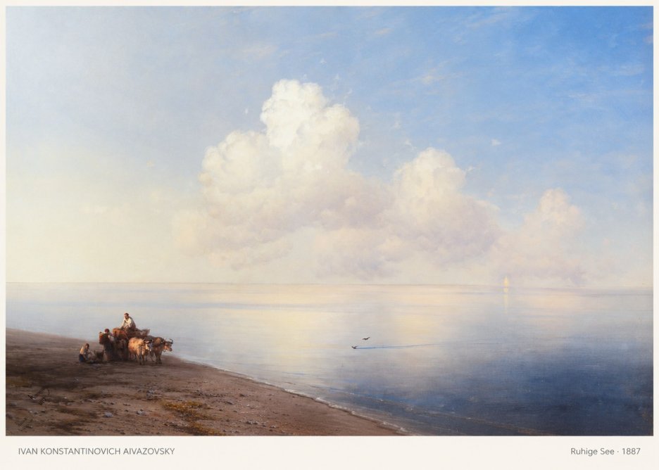 Ivan Konstantinovich Aivazovsky Ruhige See No5 - Póster