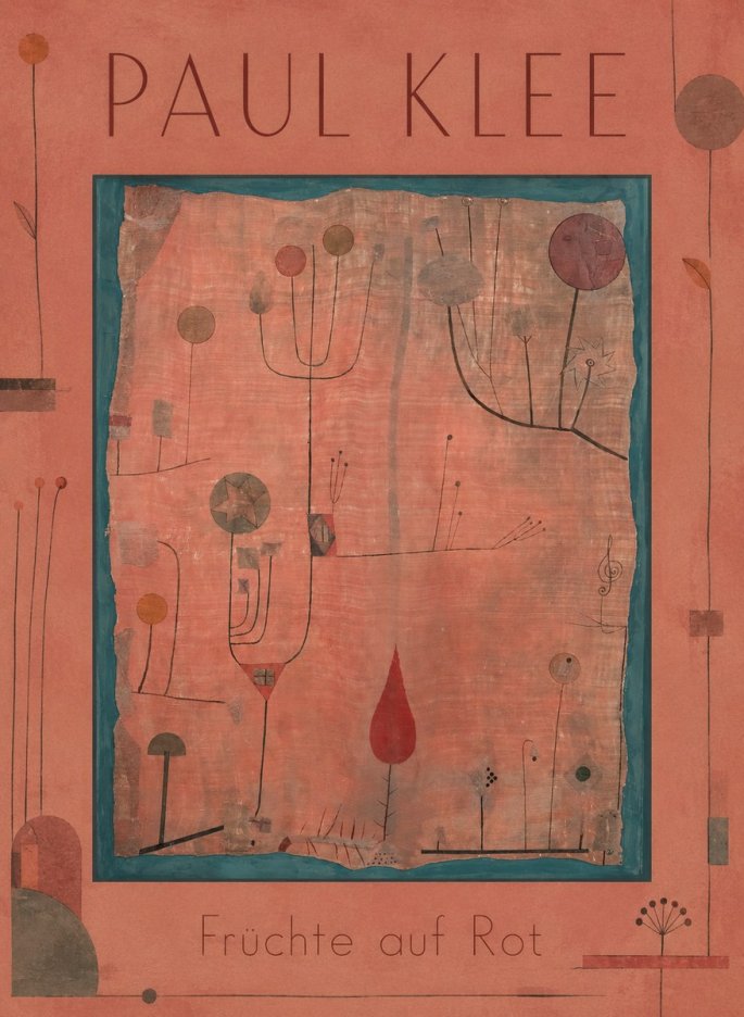 Paul Klee Früchte Auf Rot No1 - Póster