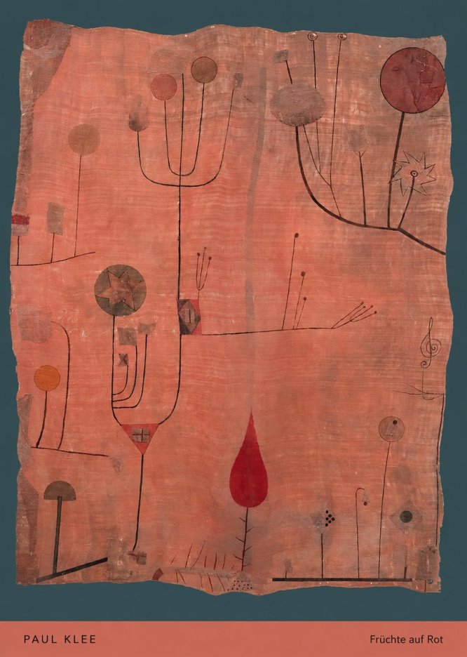 Paul Klee Früchte Auf Rot No5 - Póster