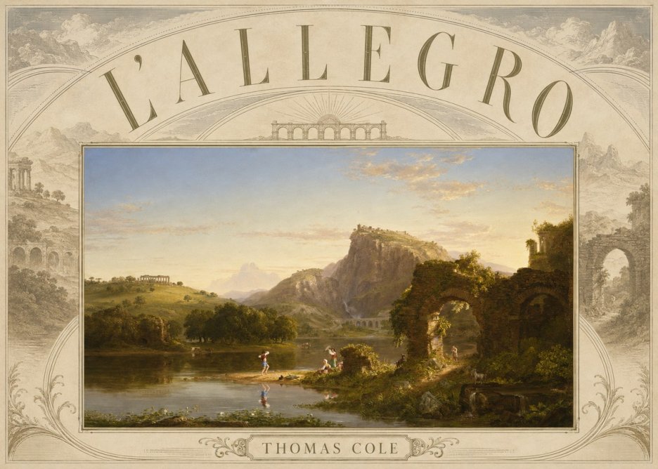 Thomas Cole L'allegro No6 - Póster
