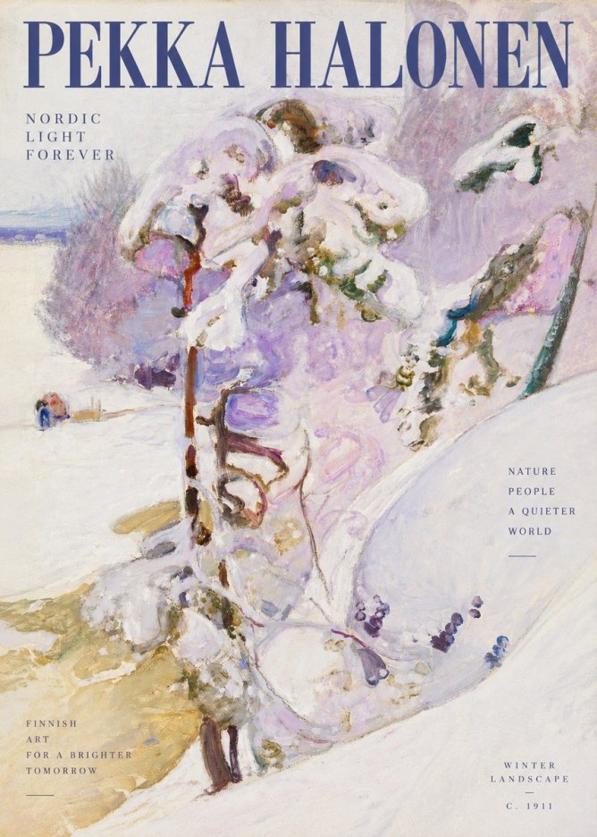 Pekka Halonen Winter Landscape No2 - Póster