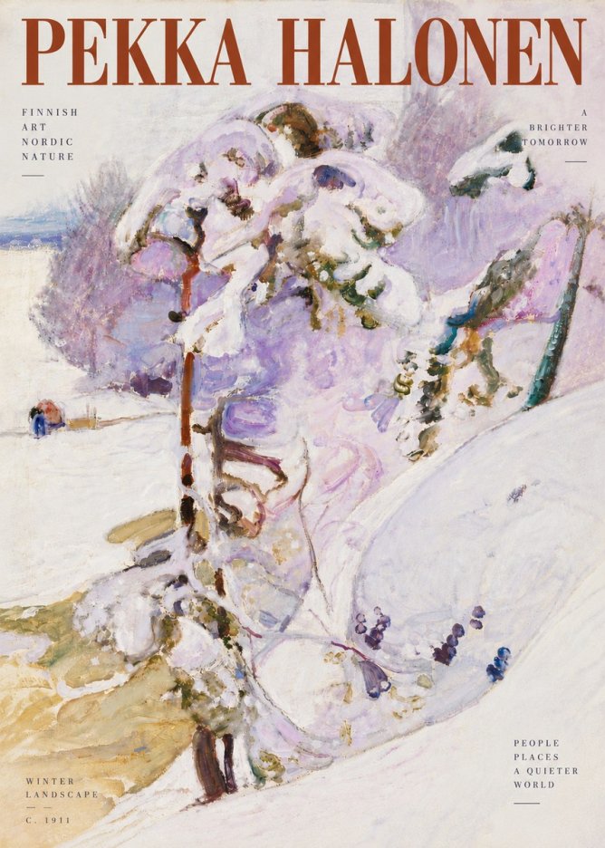 Pekka Halonen Winter Landscape No5 - Póster