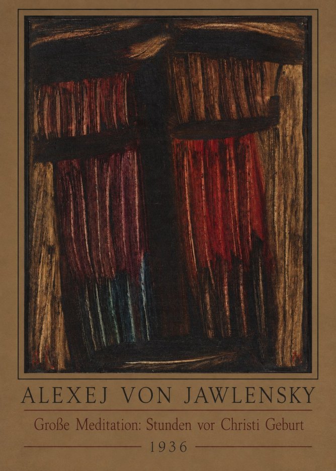 Alexej von Jawlensky Große Meditation: Stunden Vor Christi Geburt No2 - Póster