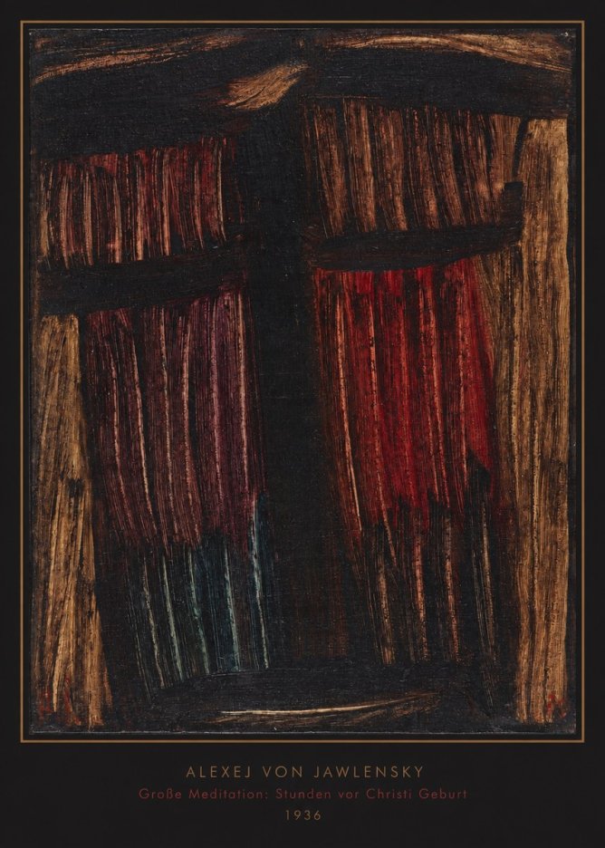Alexej von Jawlensky Große Meditation: Stunden Vor Christi Geburt No6 - Póster