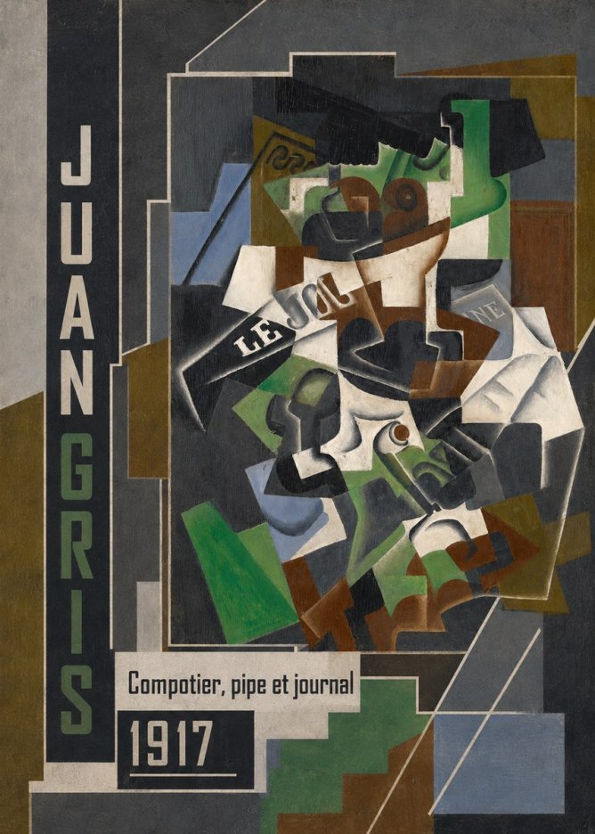 Juan Gris Compotier, Pipe Et Journal No2 - Póster