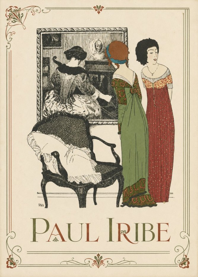 Paul Iribe Elegant Interior Scene No1 - Póster