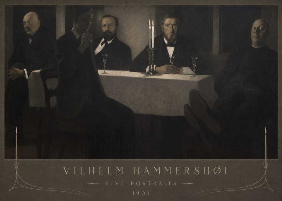 Vilhelm Hammershøi Five Portraits I No4 - Póster