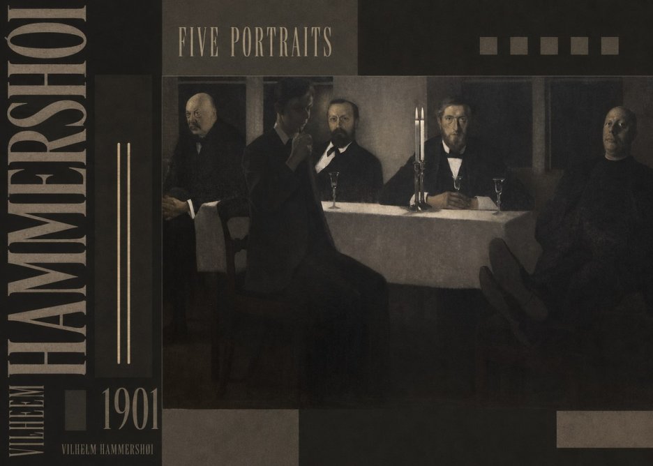 Vilhelm Hammershøi Five Portraits I No5 - Póster