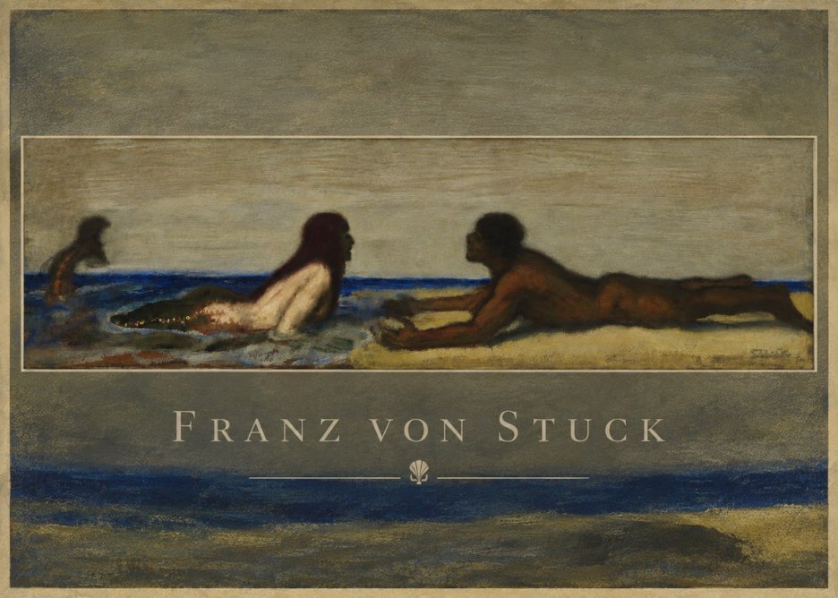 Franz von Stuck Mermaids No5 - Póster