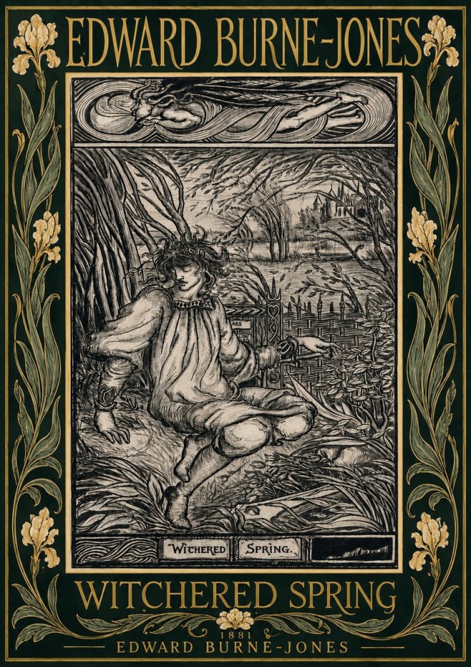 Edward Burne-Jones Withered Spring No6 - Póster