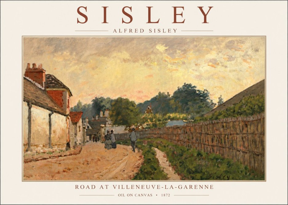 Sisley Road at Villeneuve-la-garenne No3 - Póster