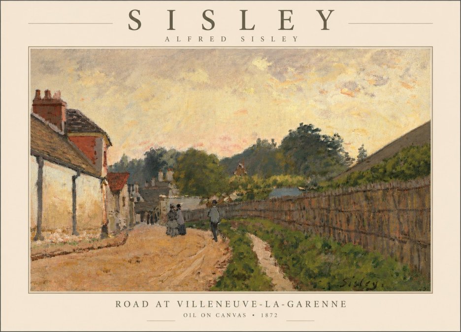 Sisley Road at Villeneuve-la-garenne No5 - Póster