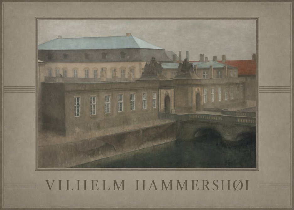 Vilhelm Hammershøi The Old Christiansborg, Late Autumn No3 - Póster