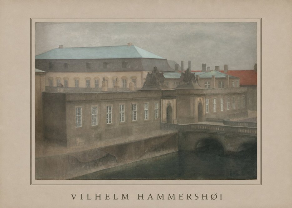 Vilhelm Hammershøi The Old Christiansborg, Late Autumn No6 - Póster