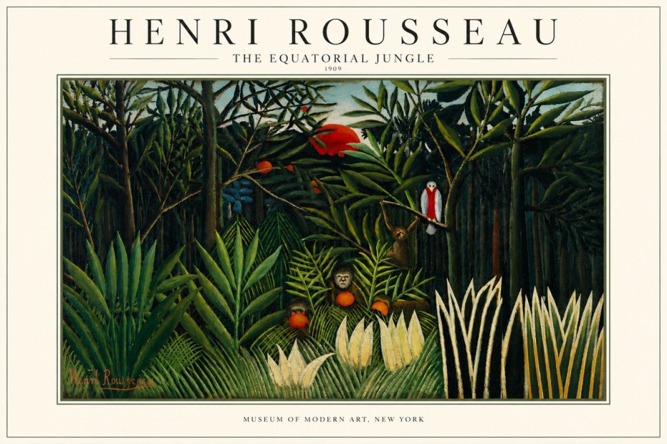 Rousseau The Equatorial Jungle I No3 - Póster