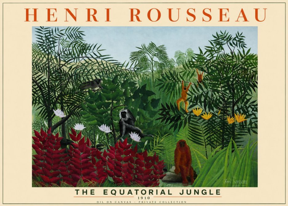 Rousseau The Equatorial Jungle II No2 - Póster