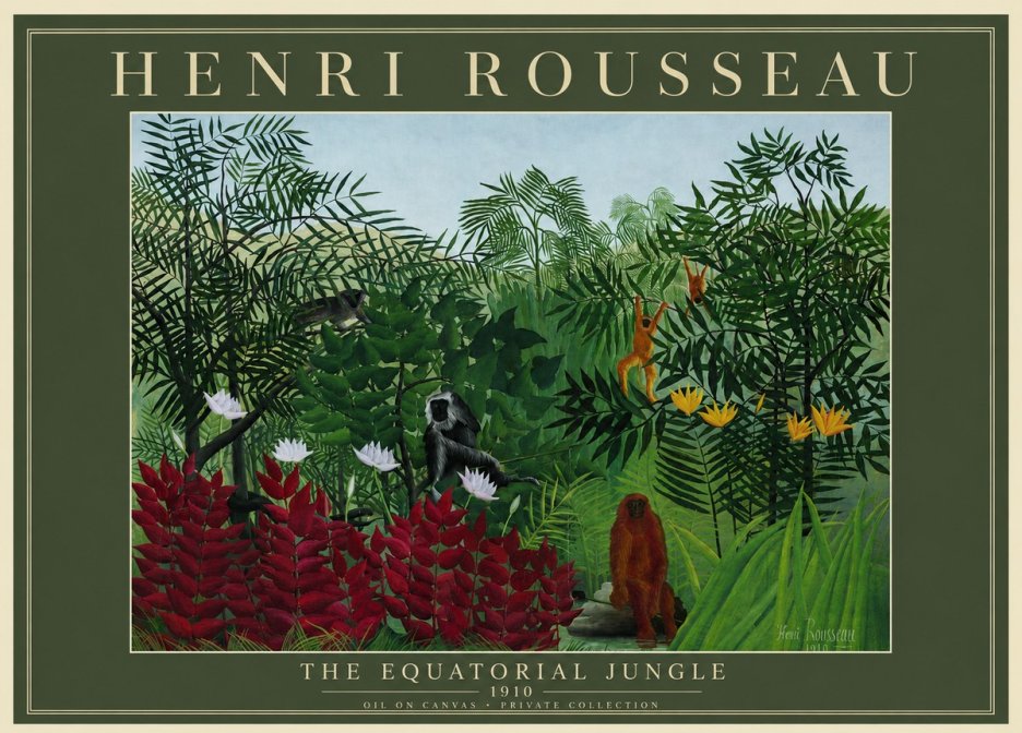 Rousseau The Equatorial Jungle II No3 - Póster