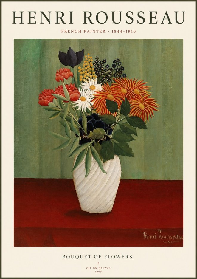 Rousseau Bouquet of Flowers No1 - Póster