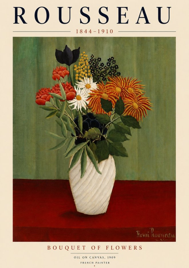 Rousseau Bouquet of Flowers No5 - Póster