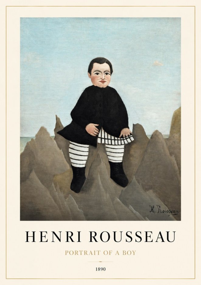 Rousseau Portrait of a Boy No1 - Póster