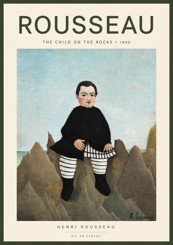 Rousseau Portrait of a Boy No2 - Póster