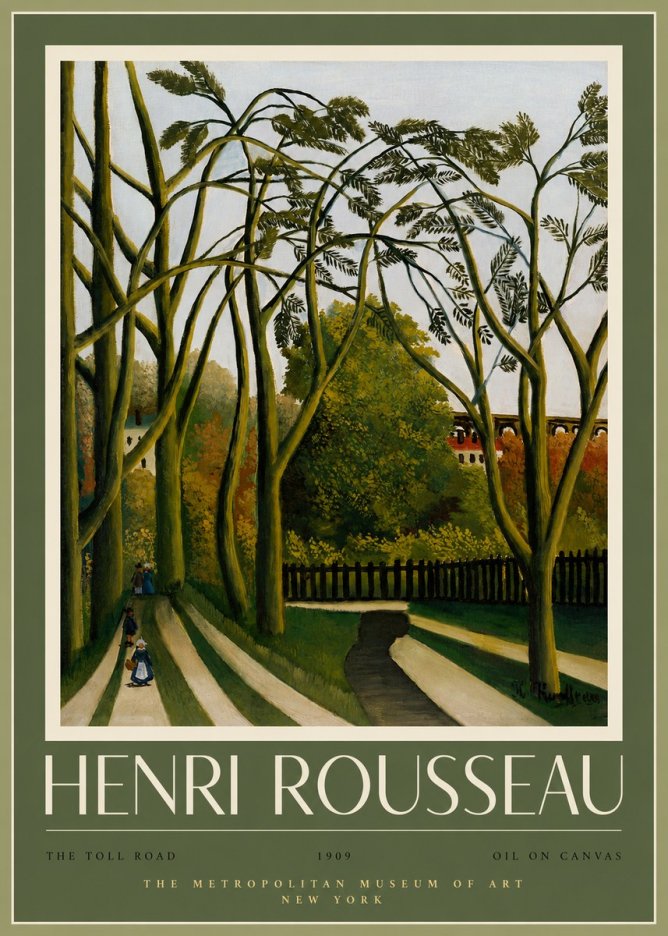 Rousseau The Toll Road No2 - Póster