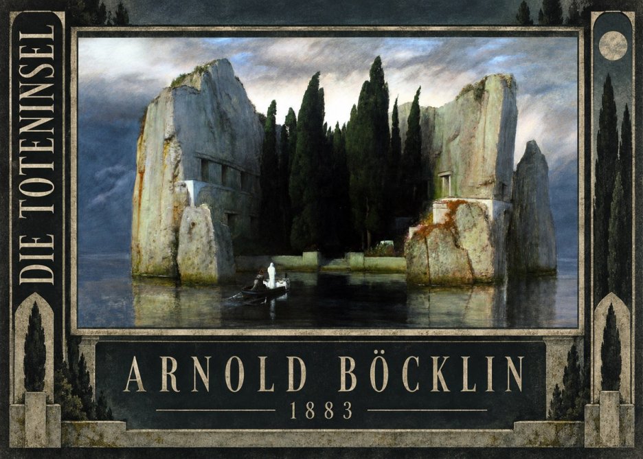 Arnold Böcklin Die Toteninsel I No2 - Póster