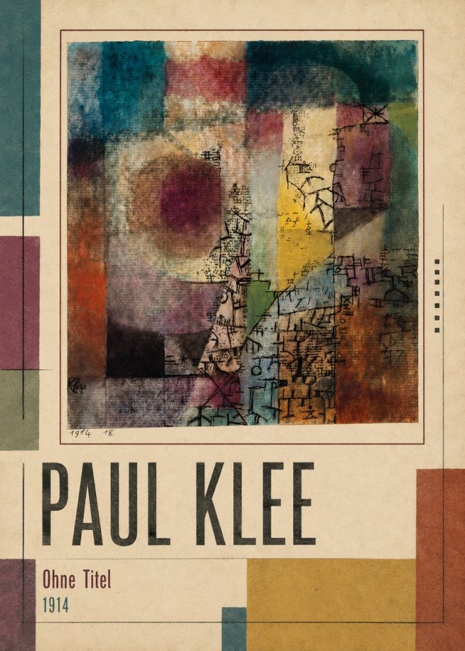 Paul Klee Ohne Titel I No1 - Póster