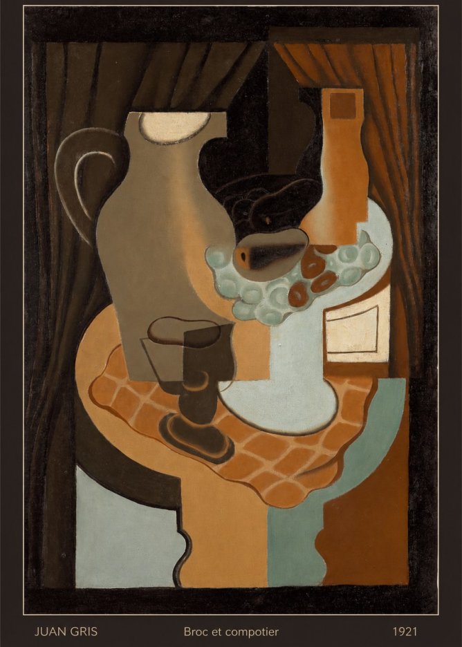 Juan Gris Broc Et Compotier No6 - Póster