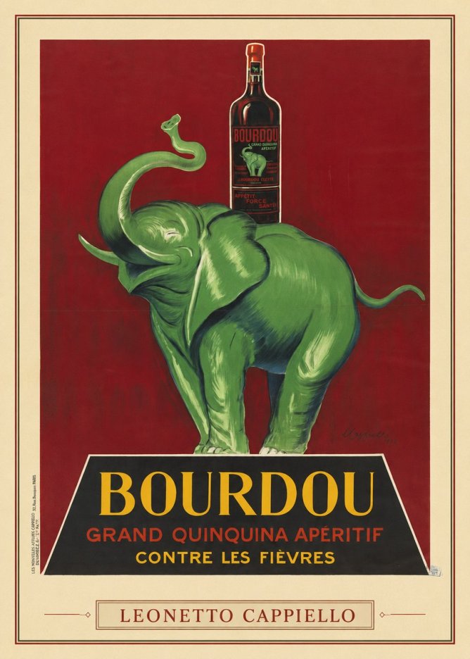 Leonetto Cappiello Bourdou No3 - Póster