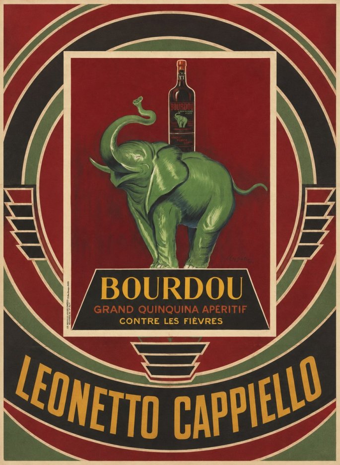 Leonetto Cappiello Bourdou No4 - Póster