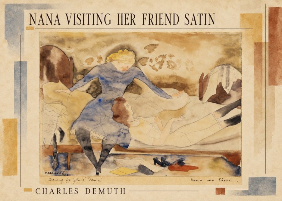 Charles Demuth Nana Visiting Her Friend Satin No2 - Póster