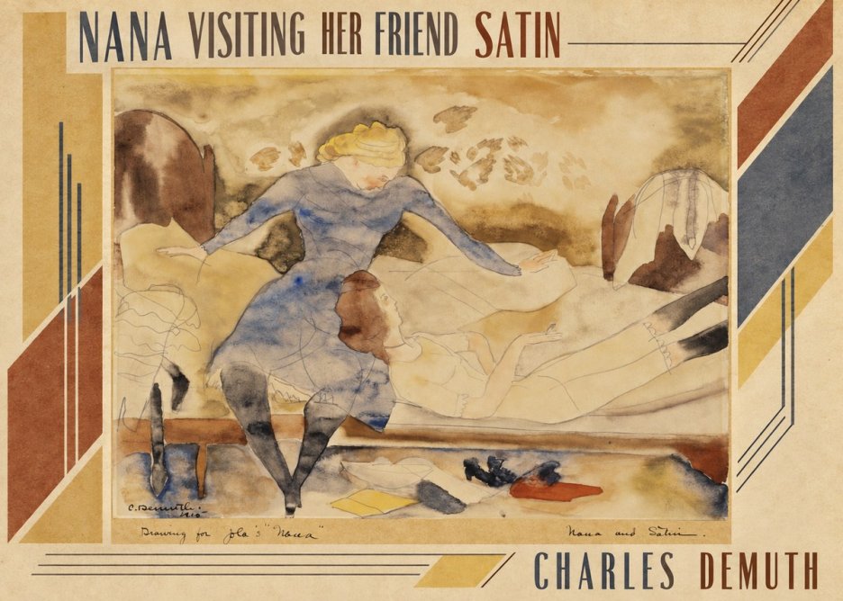 Charles Demuth Nana Visiting Her Friend Satin No3 - Póster