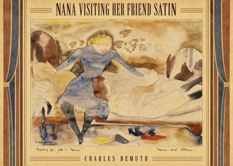 Charles Demuth Nana Visiting Her Friend Satin No5 - Póster
