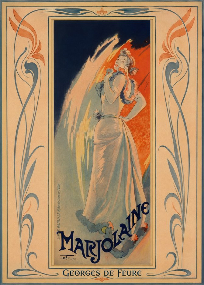 Georges de Feure Marjolaine No1 - Póster