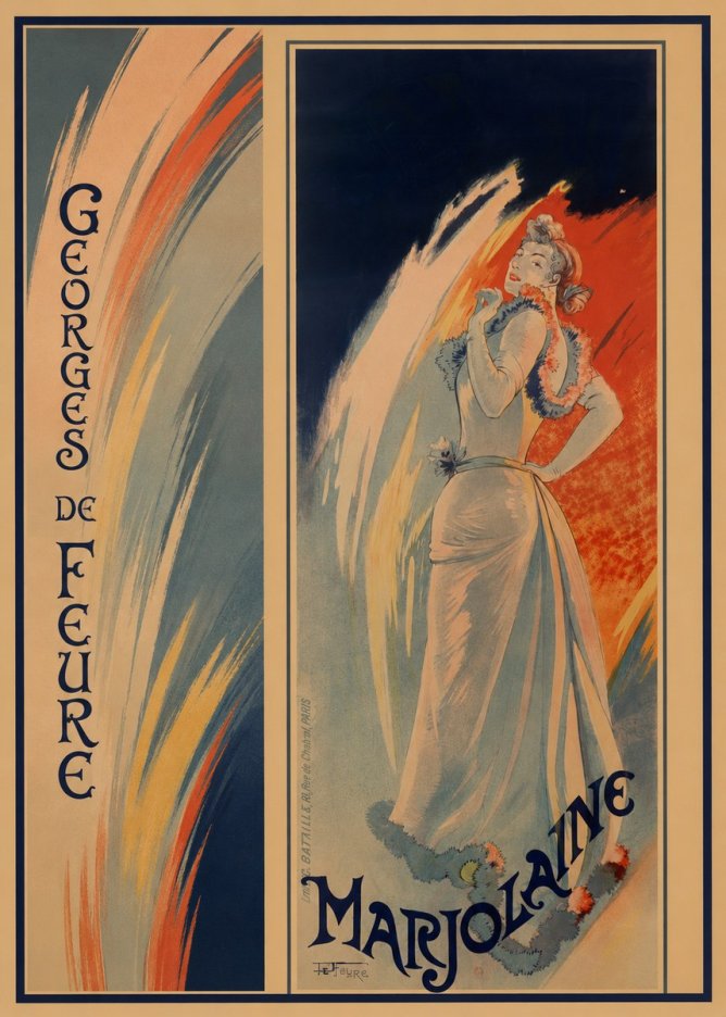 Georges de Feure Marjolaine No2 - Póster