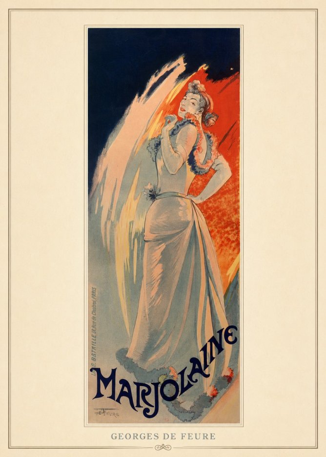 Georges de Feure Marjolaine No4 - Póster