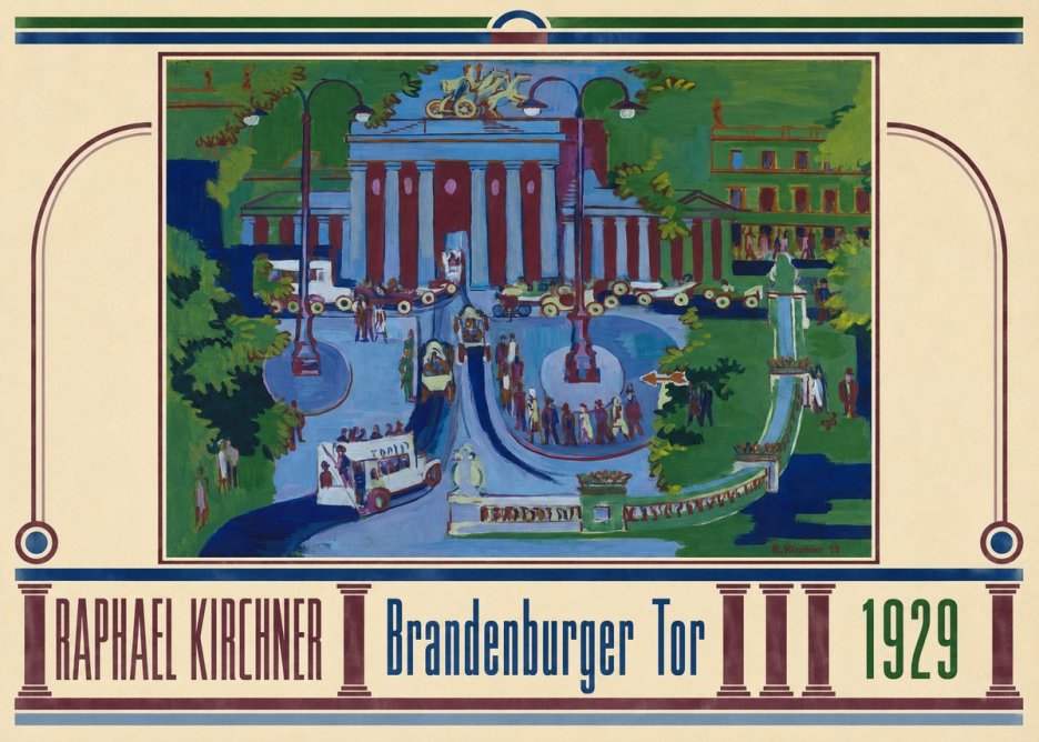 Raphael Kirchner Brandenburger Tor 1929 No3 - Póster