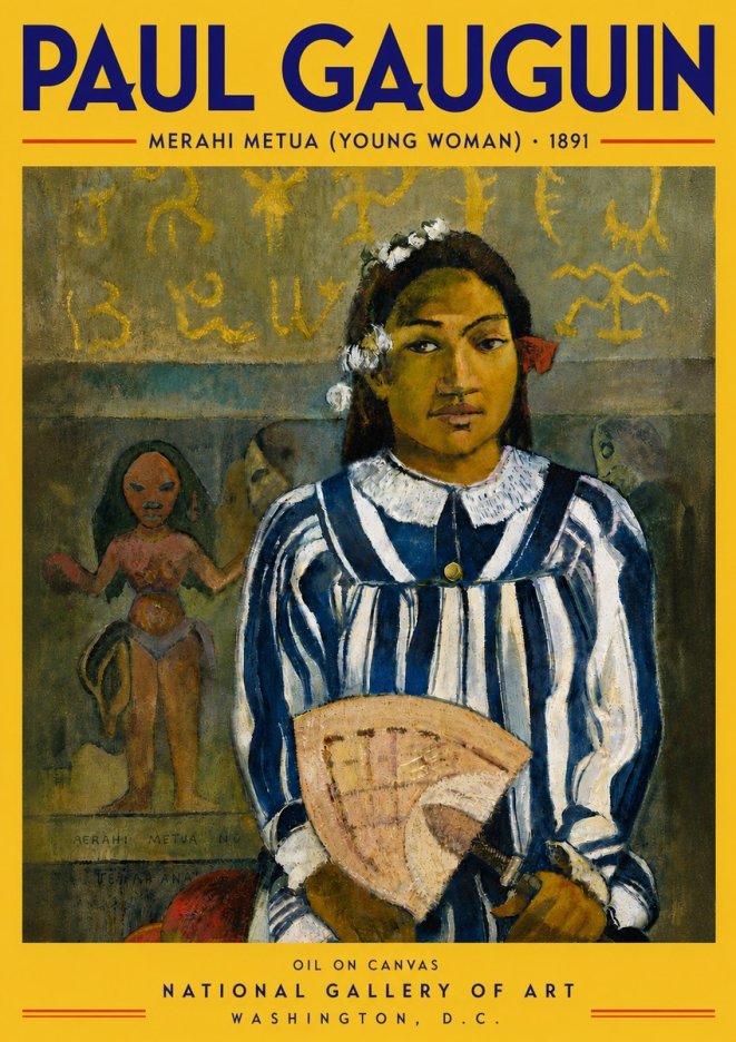 Paul Gauguin Merahi Metua (Young Woman) No5 - Póster