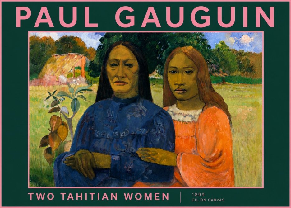 Paul Gauguin Two Tahitian Women II No3 - Póster