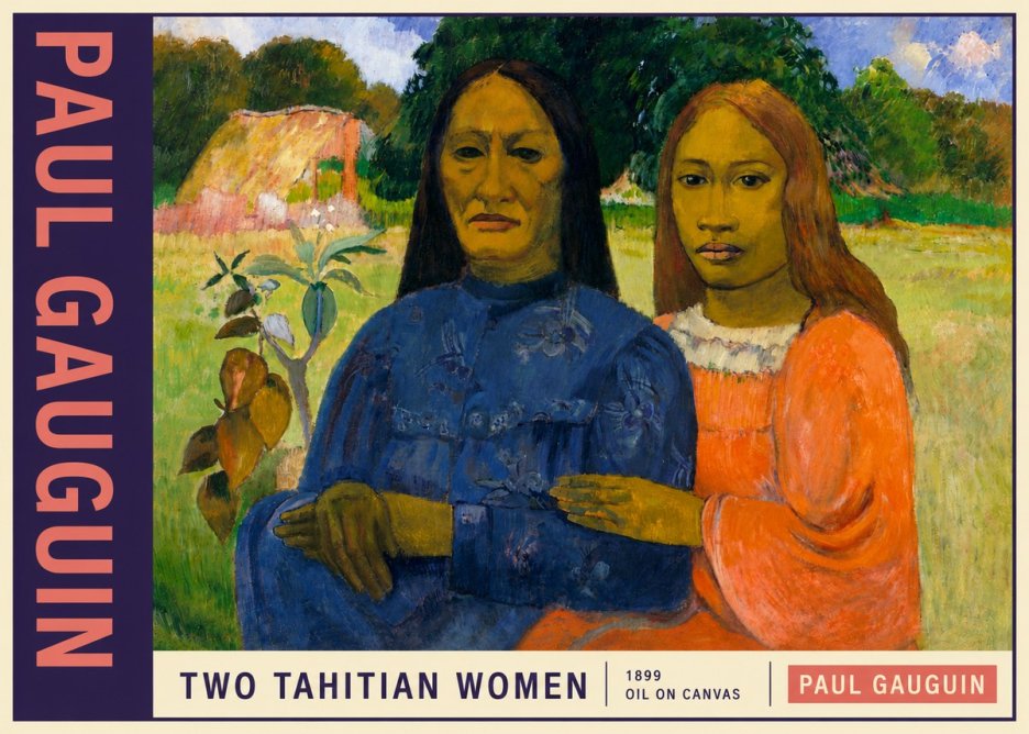 Paul Gauguin Two Tahitian Women II No5 - Póster