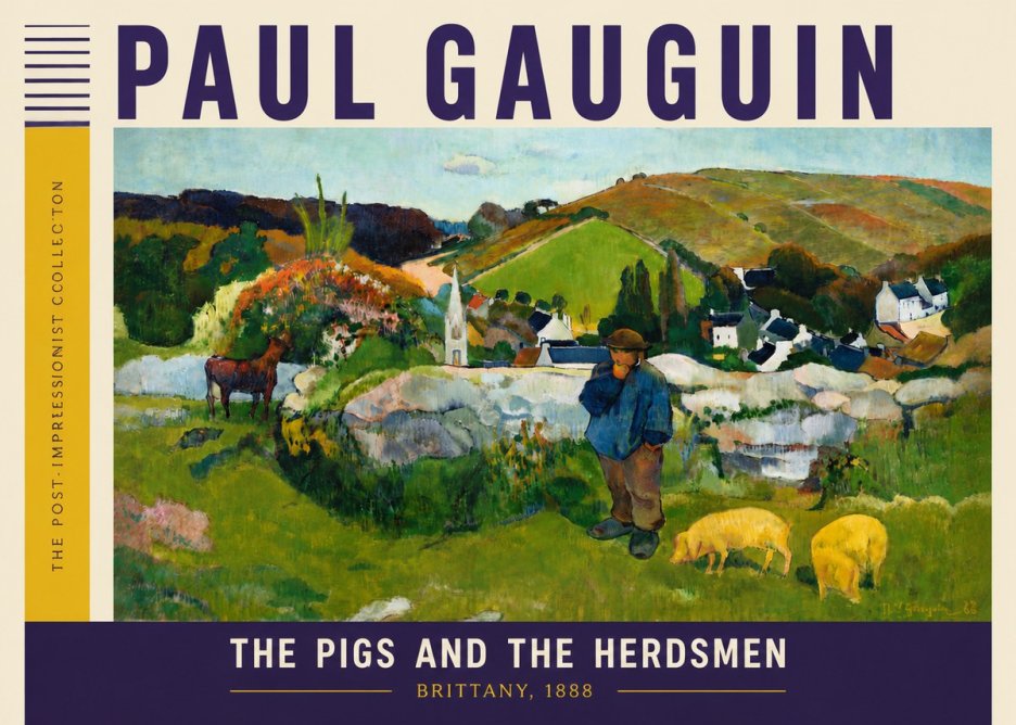 Paul Gauguin The Pigs and the Herdsmen No6 - Póster