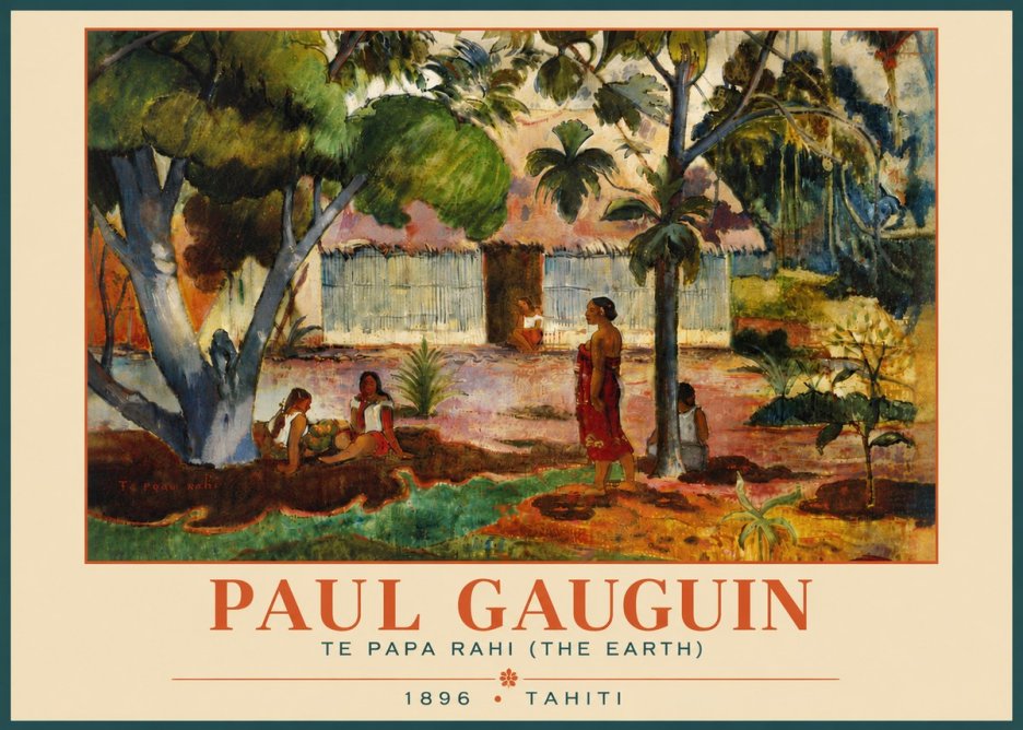 Paul Gauguin Te Papa Rahi (the Earth) No6 - Póster
