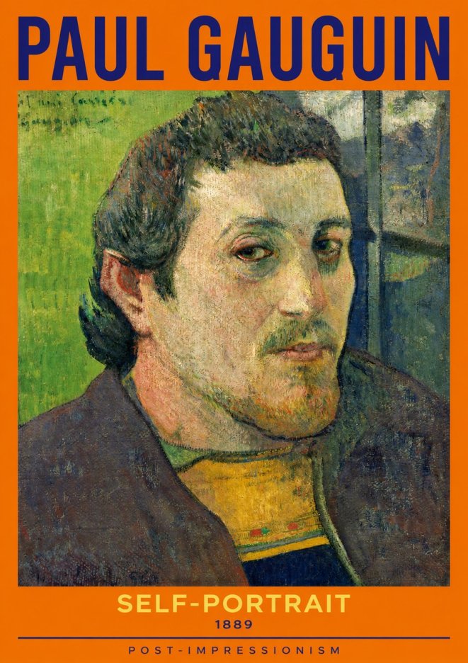 Paul Gauguin Self-portrait (1889) No2 - Póster