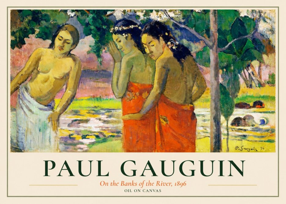 Paul Gauguin On the Banks of the River, 1896 No1 - Póster