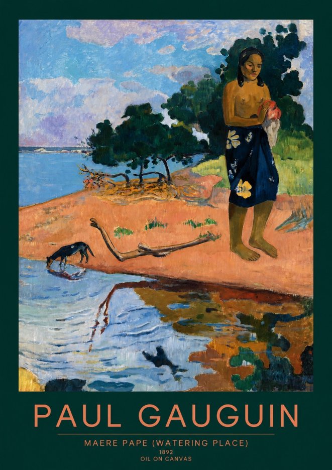 Paul Gauguin Maere Pape (Watering Place) No2 - Póster